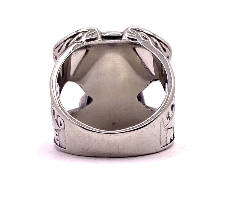 Motorrad Motor Totenkopfring