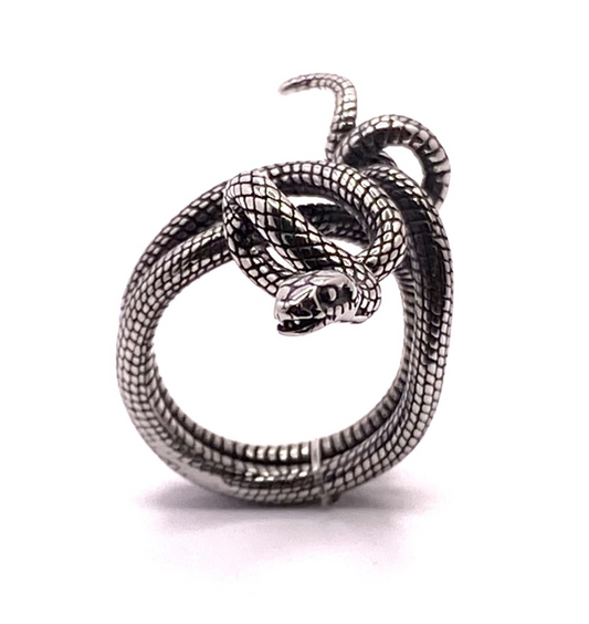 Schlangenring geschwärzt aus Edelstahl