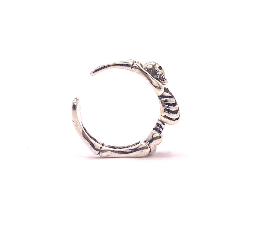 Skelett Ring verstellbarer aus Edelstahl